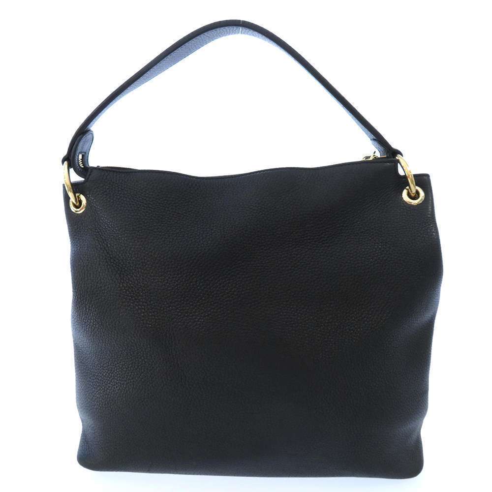 Gucci Tassel Shoulder Bag GG Hobo Black Interlocking Soho Black - Picture 3 of 7